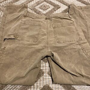 american eagle stretch brown cargo pants